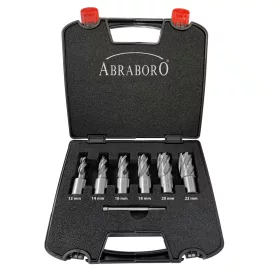  Abraboro HSS-G maglyukfúró készlet 7DB 12/14/16/18/20/22MM / pin