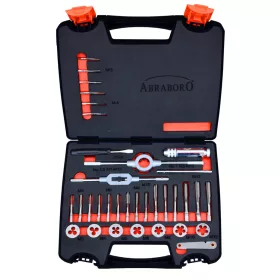 Abraboro Kézi menetfúró készlet 33DB M3-M12