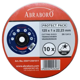   Abraboro Chili INOX blue vágókorong 115x1,0x22,23 protect pack 10x