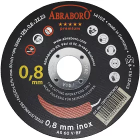 Abraboro Chili INOX premium vágókorong 125x0,8x22,23