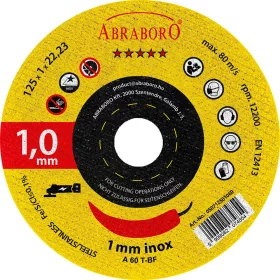 Abraboro Chili INOX vágókorong akku 125x1,0x22,23