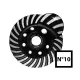 Abraboro Gyémánt betoncsiszoló 125x22,2 turbo