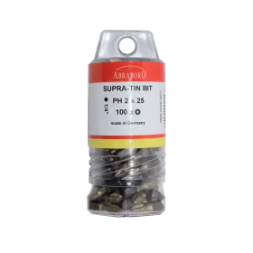 Abraboro Supra tin bit masterpack PH2x25 mm
