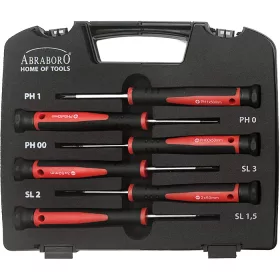  Abraboro Műszerész csavarhúzó készlet 6 pcs SL1,5/2/3 PH00/0/1