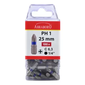 Abraboro Power bit színes gyűrűvel PH1x25 mm 100PCS pack