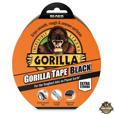 Gorilla Tape Black 32m x 48mm Fekete Extra Erős Ragasztószalag