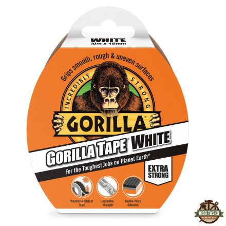 Gorilla Tape White Fehér 10m x 48mm Extra Erős Ragasztószalag