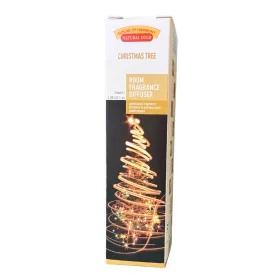   CHRISTMAS TREE (KARÁCSONYFA) ILLATOSÍTÓ DESIGNER DÍSZÜVEGGEL ÉS DEKORATÍV BAMBUSZPÁLCIKÁKKAL 120 ML