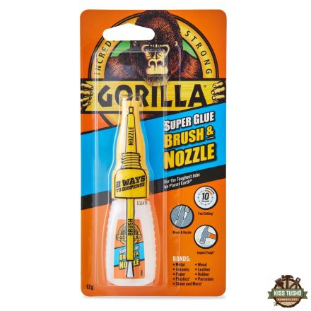Gorilla Super Glue Brush & Nozzle Ecsetes Pillanatragasztó 12gramm