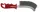 Abraboro Kézi kefe piros nyéllel 140x265 mm / 0,30 STD