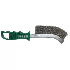Abraboro Kézi kefe zöld nyéllel 140x265 mm / 0,30 INOX