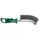 Abraboro Kézi kefe zöld nyéllel 140x265 mm / 0,30 INOX