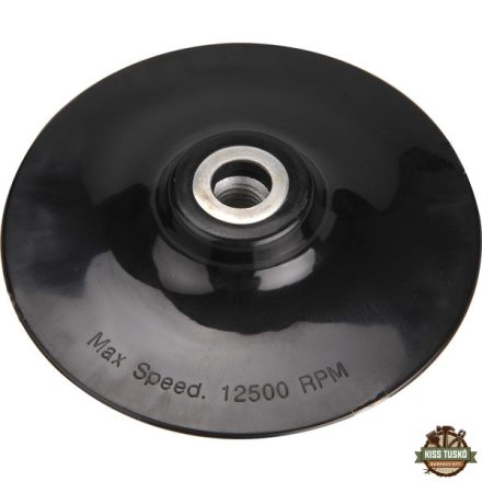 gumitányér sarokcsiszolóhoz; 115mm, M14×2mm, lágy, max. 13.300 ford./perc