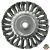 drótcsiszoló körkefe  sodort, M14×2 sarokcsiszolóra; 100mm, ford.: 11000/perc