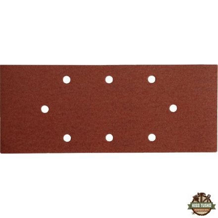csiszolópapír, lyukas klt. 10db, 93×230 mm, 8 db lyukkal, P40, 407114, 407115-höz