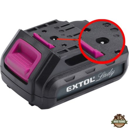 tartalék akku RÉGEBBI TÍPUSÚ 12V Li-ion, 402401 géphez és 402400A töltőhöz, 2 SARU+1 TÜSKE; 1300mAh, töltési idő: 4,5óra