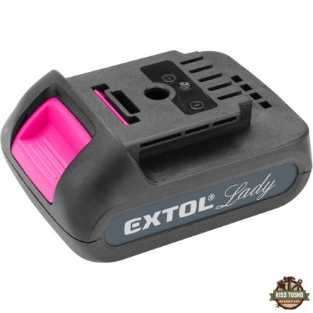 tartalék akku 12V Li-ion, 402403 géphez; 2000mAh, Extol Lady