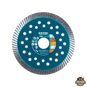   gyémántvágó, ipari korong,TURBO,gyors vágás; 125×22,2mm, száraz és vizes vágásra