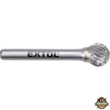 keményfém turbómaró (rotormaró), gömb alakú, 12 mm átmérőjű/ 6 mm szárú, keresztfogazás