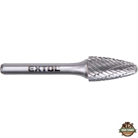 keményfém turbómaró (rotormaró), íves, kerek orrú, átmérő 12×25mm/szár 6mm, keresztfogazás