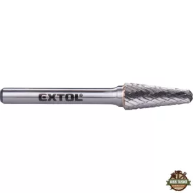   keményfém turbómaró (rotormaró), kúpos, kerek orrú, átmérő 10×25mm/szár 6mm, keresztfogazás