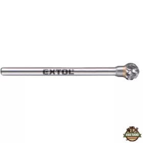   mini keményfém turbómaró (rotormaró), gömb alakú, átmérő 6mm, szár 3mm, keresztfogazás