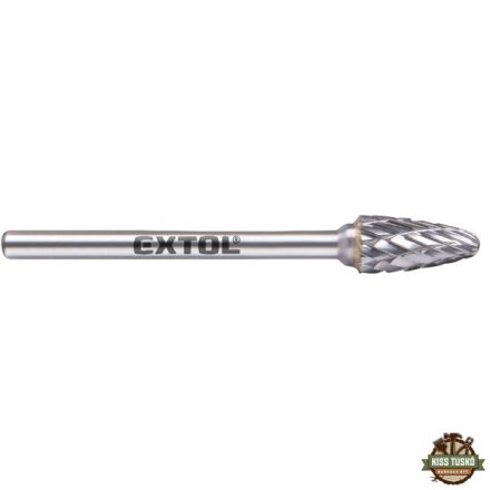 mini keményfém turbómaró (rotormaró), íves, kerek orrú, átmérő 6×13mm/szár 3mm, keresztfogazás