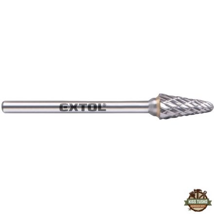 mini keményfém turbómaró (rotormaró), kúpos, kerek orrú, átmérő 6×13mm/szár 3mm, keresztfogazás