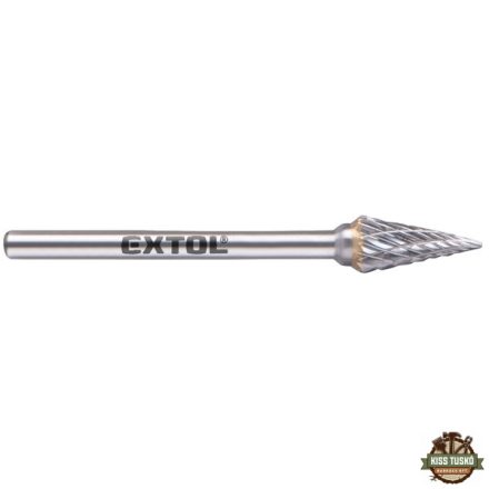 mini keményfém turbómaró (rotormaró), kúpos, hegyes orrú, átmérő 6×13mm/szár 3mm, keresztfogazás