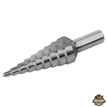lépcsős fémfúró HSS, 13 lépcsős (6-30mm, 2mm lépcsők), befogás: 10mm