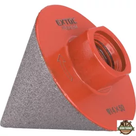   lyukmaró, kúpos (lyuktágító/lyukfúró/furat csiszoló) csempére, gyémánt bevonat; 50mm × M14, sarokcsiszolóra