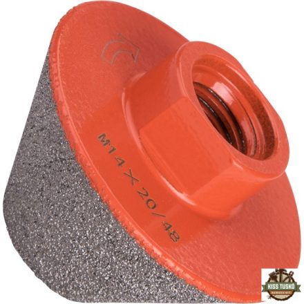 lyukmaró, csonkakúp (lyuktágító/lyukfúró/furat csiszoló) csempére, gyémánt bevonat; 48mm × M14, sarokcsiszolóra