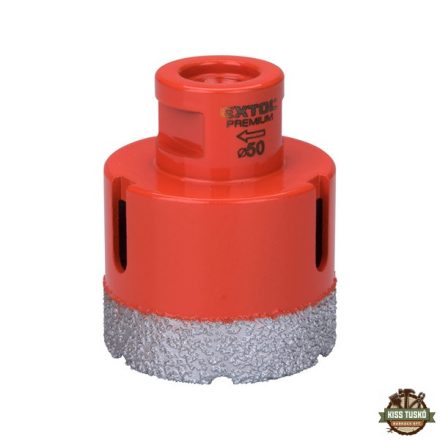 körkivágó csempére, gyémánt vágóél; 50mm × M14, sarokcsiszolóba fogható