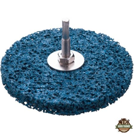 csiszolókorong fúrógéphez ("csapos négertárcsa") 115mm, 15 mm vastagság, 6 mm befogás, nylon és szilícium karbid