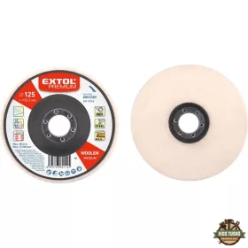   polírozó filc, sima korong, INOX, acél és ALU munkadarabok polírozására 125×15mm (darabáras, de csak ötösével rendelhető