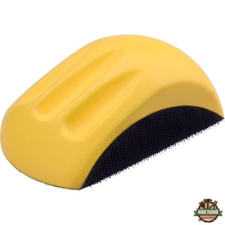kézi csiszolóblokk, (stekli) 125 mm-es csiszolókoronghoz, tépőzáras, poliuretán