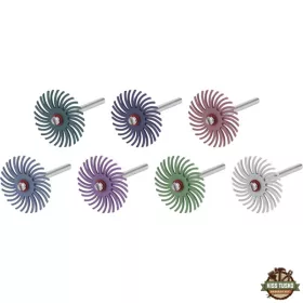   mini csiszoló klt. radiális sörték, 3,0 mm befogás, 52 db, nylon