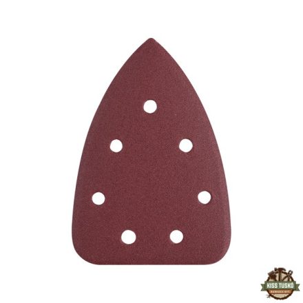 delta csiszolópapír, lyukas klt. 10db, 100×140 mm; 7 db lyukkal, P60, 8891844 csiszológéphez
