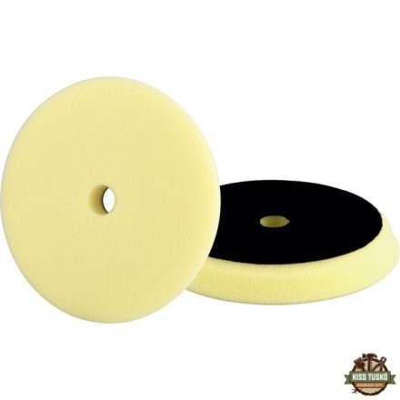 polírkorong, erős polírozás, T80, 150×25mm, tengely: 22 mm; sárga, tépőzáras