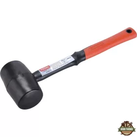   gumikalapács üvegszálas nyéllel, fekete gumi ; 60 mm, 0,48 kg