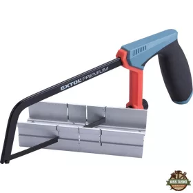   fémfűrész; 150mm, acél váz, ABS/TPR gumis markolat ALU gérvágó ládával