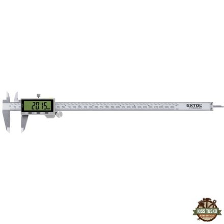 digitális tolómérő; 0,01×300mm, mélységmérővel, rozsdamentes acél, pontosság ±0,02 mm, IP54