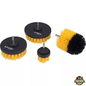   nylon csiszoló kefe klt. 4 db; 1/4"×25 mm csap, fúrógépbe fogható
