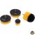 nylon csiszoló kefe klt. 4 db; 1/4"×25 mm csap, fúrógépbe fogható