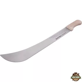   bozótvágó kés (machete), teljes/penge hossz: 650/500 mm, nyél: fa