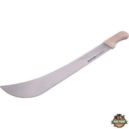 bozótvágó kés (machete), teljes/penge hossz: 650/500 mm, nyél: fa
