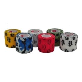   Copoly Öntapadós Rugalmas Pólya 5cm Fekete-Fehér Mosoly 4,57m