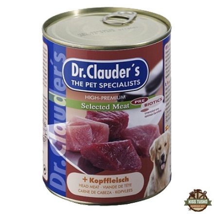Dr.Clauders Dog Selected Meat Fejhúsos konzerv 800g