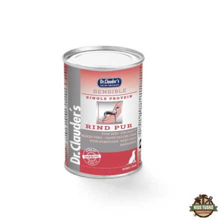 Dr.Clauders Dog Selected Meat Sensible Beef Pure marhás konzerv 400g