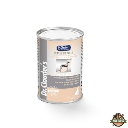 Dr.Clauders Dog Selected Meat Sensible Salmon Pure lazacos konzerv 375g